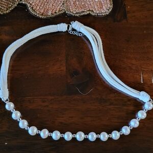 Elegant White Pearl Necklace